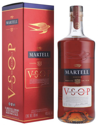 Martell V.S.O.P. Cognac Aged in Red Barrels 0,70L 40% in Geschenkbox