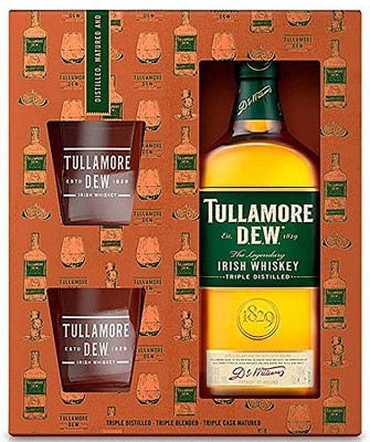 Tullamore Dew Irish Whsky 0,70L 40% Geschenkbox mit 2 Gläsern
