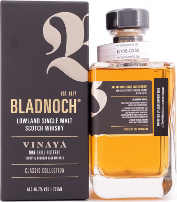Bladnoch VINAYA Lowland Single Malt Scotch Whisky 0,70L 46,7%