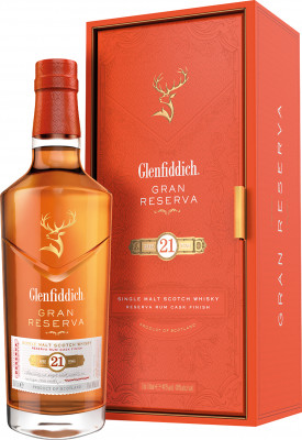Glenfiddich 21yo Single Malt Whisky Old GRAN RESERVA Rum Cask Finish 0,70L 40%