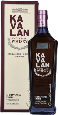 Kavalan Concertmaster Sherry Cask Finish Single Malt Whisky 0,70L 40% in Geschenkbox