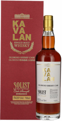 Kavalan SOLIST Oloroso Sherry Cask Single Malt Whisky 0,70L 54,8% in Geschenkbox