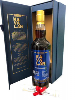 Kavalan SOLIST Vinho Barrique Cask Single Malt Whisky 0,70L 55,6% Limited Austria Edition in Geschenkbox